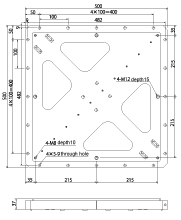 Mga unit dimension ng linking module