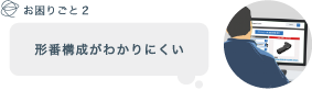 形番構成がわかりにくい